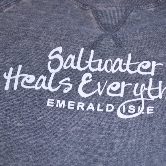 Blue 84 Cotton Blend Emerald Island Sweatshirt - Size S - Picture 3 of 7